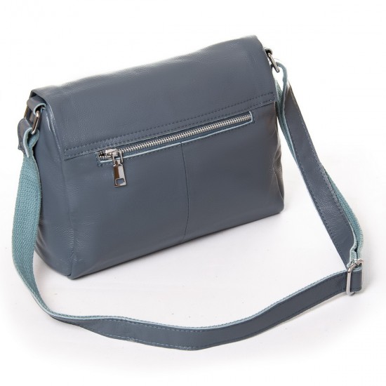 Жіноча сумочка з натуральної шкіри ALEX RAI 6504 синій