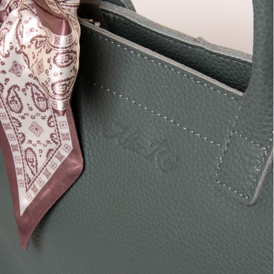 Женская сумка из натуральной кожи ALEX RAI 1556 зеленый