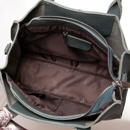 Женская сумка из натуральной кожи ALEX RAI 1556 зеленый