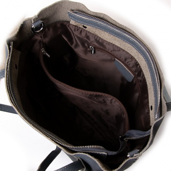 Женская сумка из натуральной кожи ALEX RAI 1557 синий