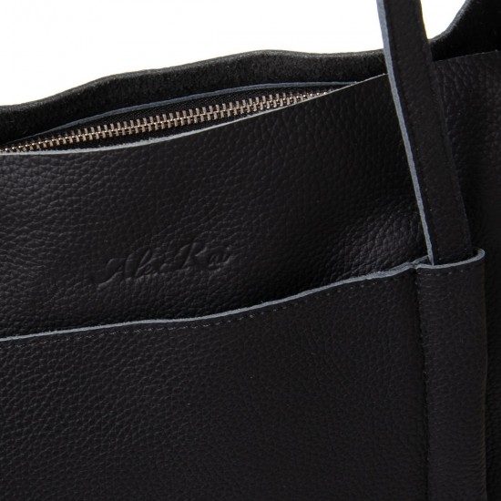 Жіноча сумка з натуральної шкіри ALEX RAI 1557 чорний