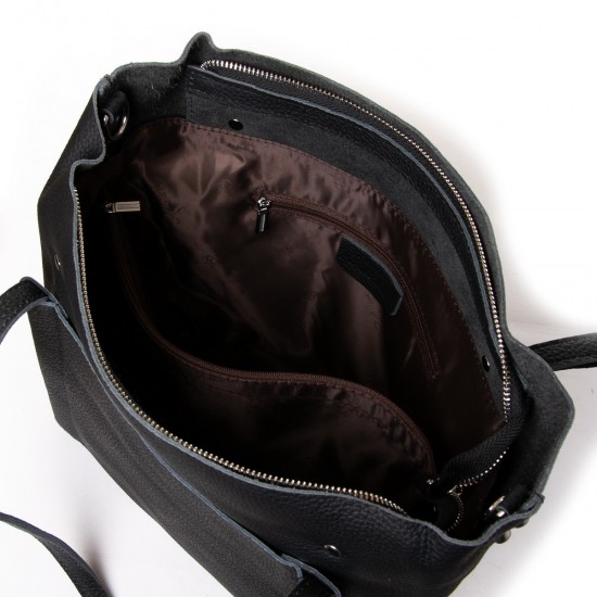 Женская сумка из натуральной кожи ALEX RAI 1557 черный