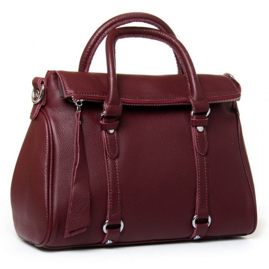 Женская сумка из натуральной кожи ALEX RAI 8792-9 бордовый