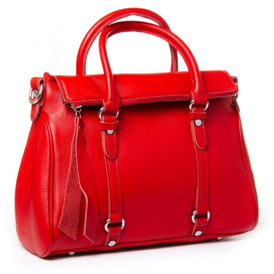 Женская сумка из натуральной кожи ALEX RAI 8792-9 красный