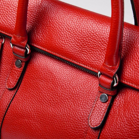 Женская сумка из натуральной кожи ALEX RAI 8792-9 красный