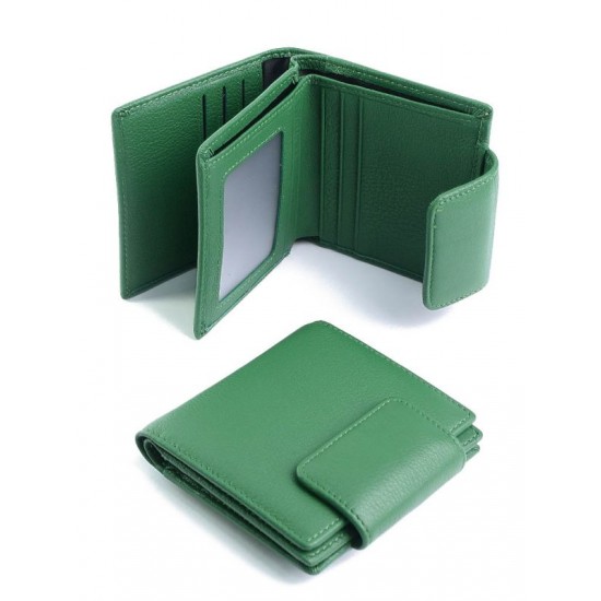 Женский кошелек из натуральной кожи LARGONI D-8005 зеленый