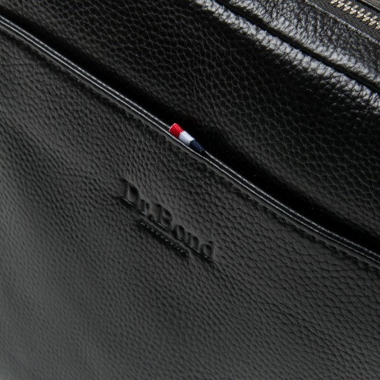 Чоловіча сумка-планшет з натуральної шкіри dr.Bond 66262 чорний
