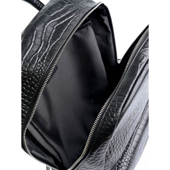 Мужской рюкзак из натуральной кожи LARGONI 23130 черный