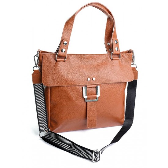 Женская сумка из натуральной кожи LARGONI 6003 коричневый
