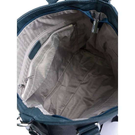 Женская сумка из натуральной кожи LARGONI 6003 синий