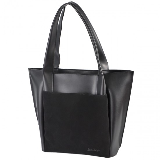 Жіноча модельна сумка з натуральной замші LUCHERINO 729 чорний