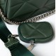 Жіноча сумочка + ключниця з натуральної шкіри ALEX RAI 8837 зелений