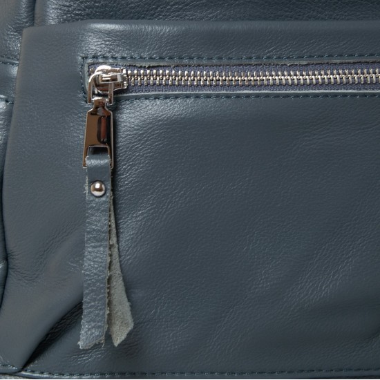 Рюкзак жіночий з натуральної шкіри ALEX RAI 8635-9 синій