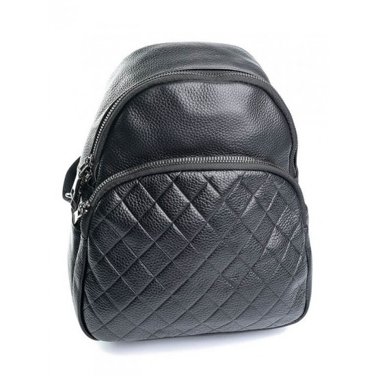 Жіночий рюкзак з натуральної шкіри LARGONI  322 чорний