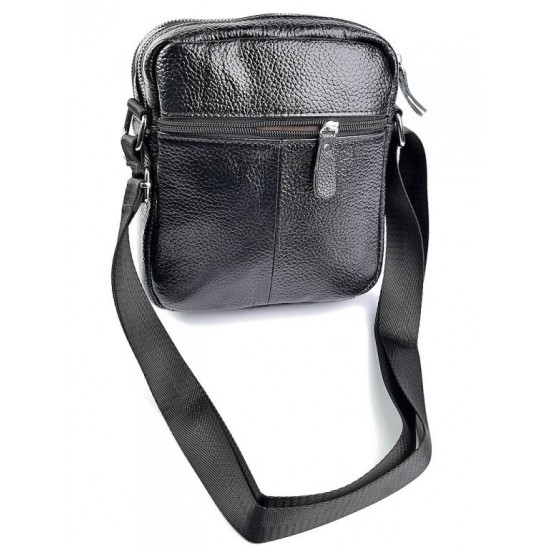 Мужская сумка-планшет из натуральной кожи LARGONI B-3646 черный