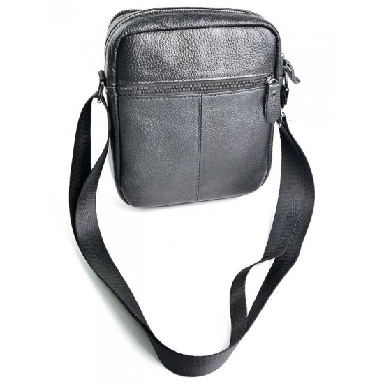 Чоловіча сумка-планшет з натуральної шкіри LARGONI W-125 чорний
