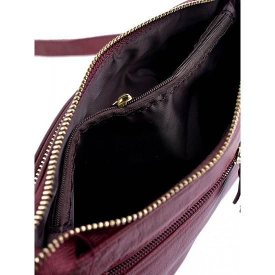 Женская сумочка из натуральной кожи LARGONI 638 красный