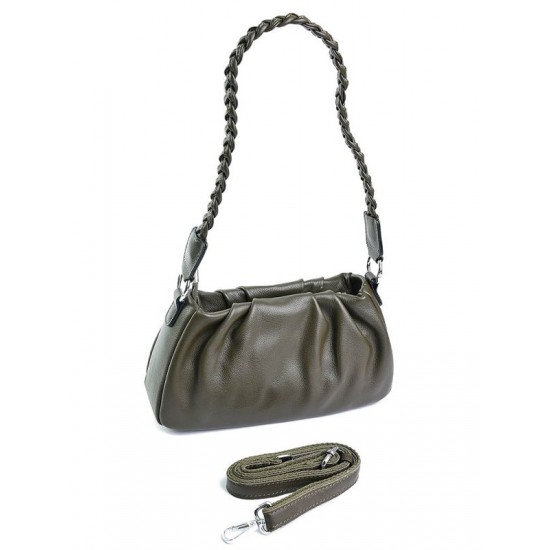 Женская сумочка из натуральной кожи LARGONI 5001 зеленый