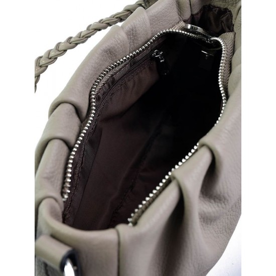Женская сумочка из натуральной кожи LARGONI 5001 серый