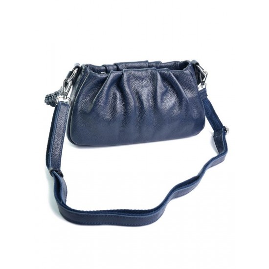 Жіноча сумочка з натуральної шкіри LARGONI 5001 синій