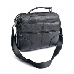 Ділова сумка-портфель з натуральної шкіри LARGONI WY-710 чорний