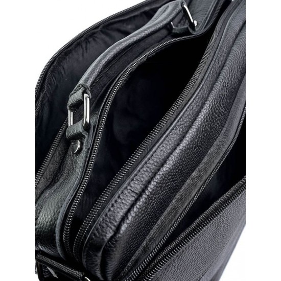 Ділова сумка-портфель з натуральної шкіри LARGONI WY-710 чорний