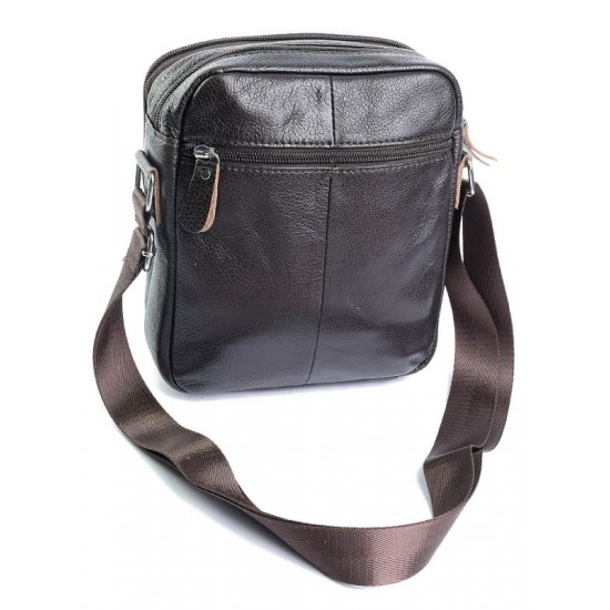 Мужская сумка-планшет из натуральной кожи LARGONI 989 кофейный