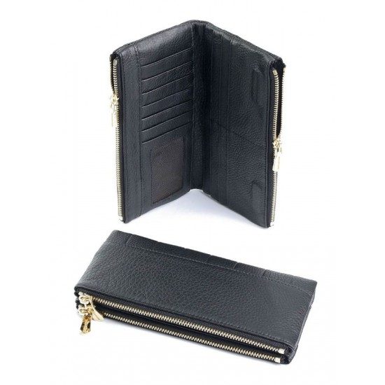 Жіночий гаманець з натуральної шкіри LARGONI D-6093 чорний
