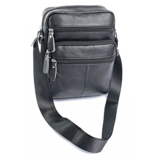 Мужская сумка-планшет из натуральной кожи LARGONI 2086 черный
