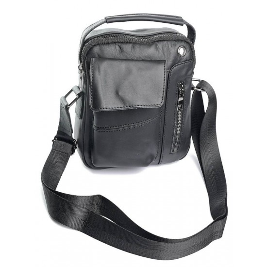 Мужская сумка-планшет из натуральной кожи LARGONI 5801 черный