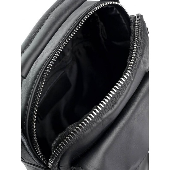 Чоловіча сумка-планшет з натуральної шкіри LARGONI 5801 чорний