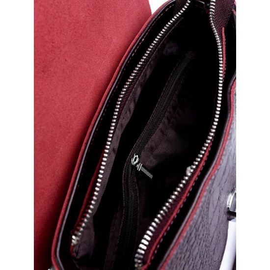 Женская сумочка из натуральной кожи LARGONI 321 бордовый