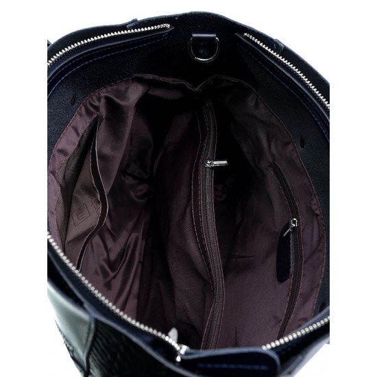 Женская сумка из натуральной кожи LARGONI 8713-12 темно-синий