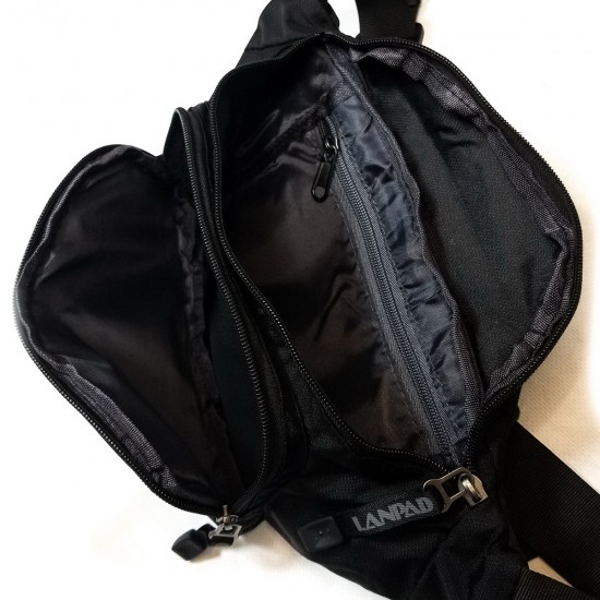 Чоловіча сумка на плече Lanpad 83016 чорний