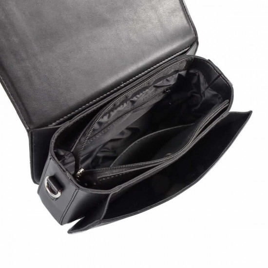 Женская сумочка на три отделения LUCHERINO 822 черный