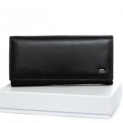 Шкіряний жіночий гаманець dr.Bond Classic W502 чорний Шкіряний жіночий гаманець dr.Bond Classic W502 чорний