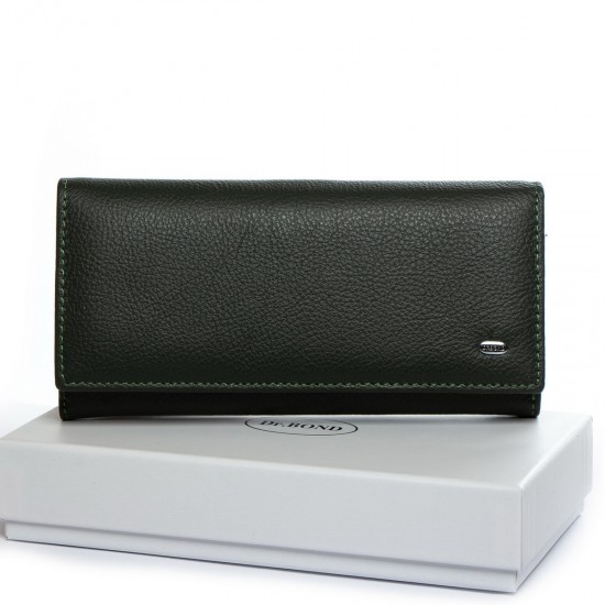Шкіряний жіночий гаманець dr.Bond Classic W502 зелений