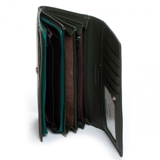 Женский кожаный кошелек dr.Bond Classic W502 зеленый