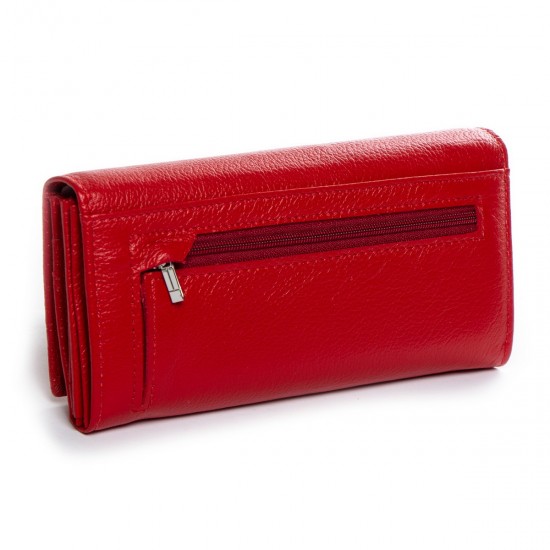 Шкіряний жіночий гаманець dr.Bond Classic W502 червоний