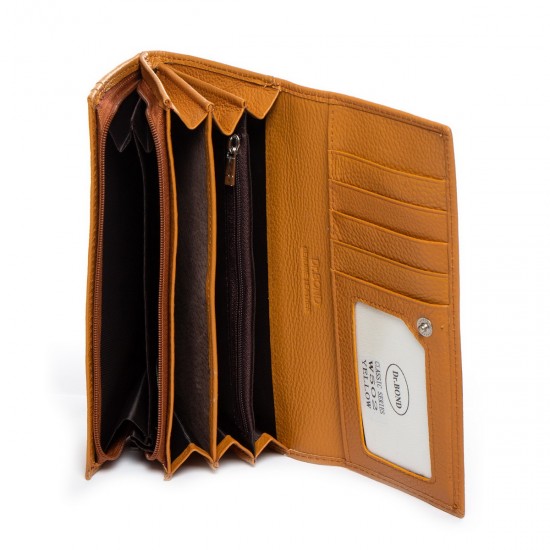 Шкіряний жіночий гаманець dr.Bond Classic W502 жовтий