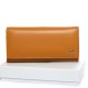 Шкіряний жіночий гаманець на магнітах dr.Bond Classic W502 жовтий