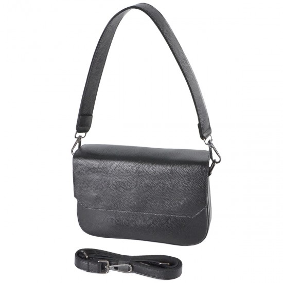 Жіноча сумочка з натуральної шкіри LUCHERINO 793 чорний