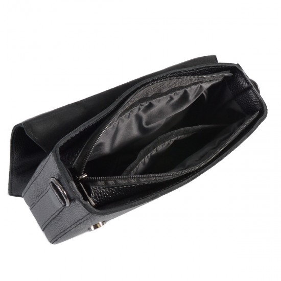 Жіноча сумочка з натуральної шкіри LUCHERINO 793 чорний