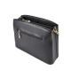 Жіноча модельна сумочка LUCHERINO 628 чорний + золота фурнітура