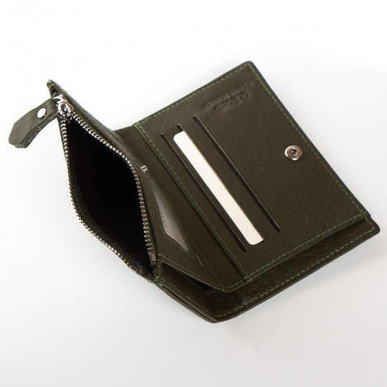 Шкіряний жіночий гаманець dr.Bond Classic WN-23-8 зелений