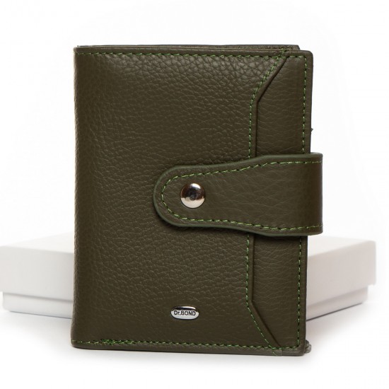 Шкіряний жіночий гаманець dr.Bond Classic WN-23-15 зелений