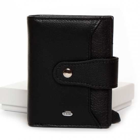 Шкіряний жіночий гаманець dr.Bond Classic WN-23-15 чорний