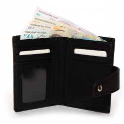 Женский кожаный кошелек dr.Bond Classic WN-23-15 черный Женский кожаный кошелек dr.Bond Classic WN-23-15 черный