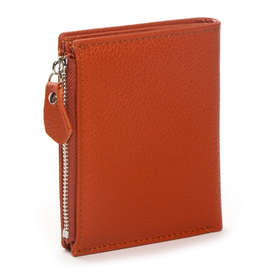 Шкіряний жіночий гаманець dr.Bond Classic WN-23-10 помаранчевий