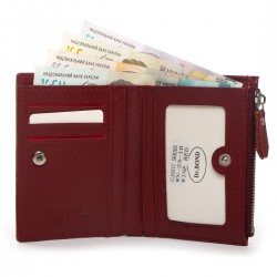 Шкіряний жіночий гаманець dr.Bond Classic WN-23-10 бордовий Шкіряний жіночий гаманець dr.Bond Classic WN-23-10 бордовий